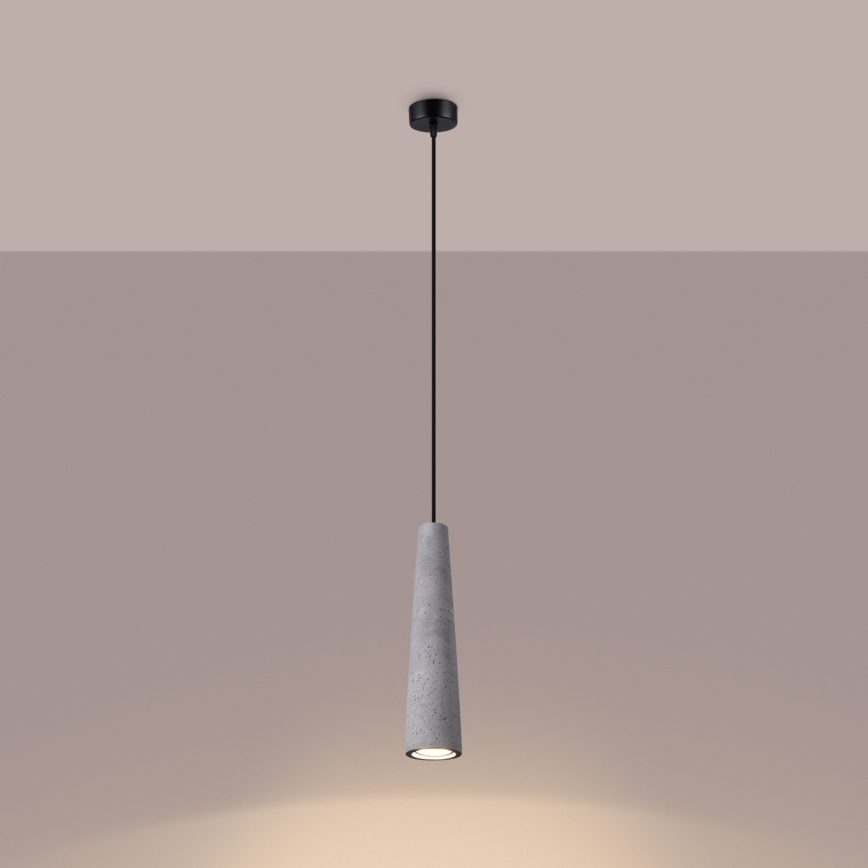 Suspension filaire ELECTRA 1xGU10/10W/230V béton/gris