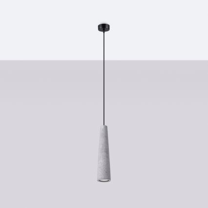 Suspension filaire ELECTRA 1xGU10/10W/230V béton/gris