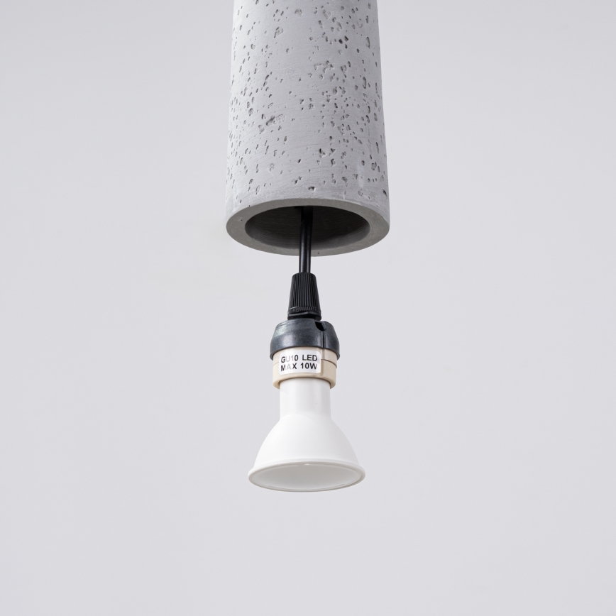 Suspension filaire ELECTRA 1xGU10/10W/230V béton/gris
