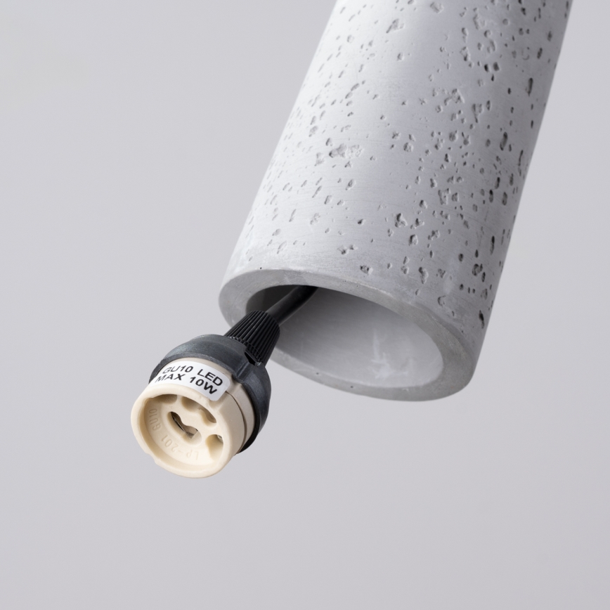 Suspension filaire ELECTRA 1xGU10/10W/230V béton/gris