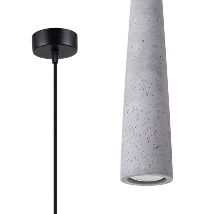 Suspension filaire ELECTRA 1xGU10/10W/230V béton/gris