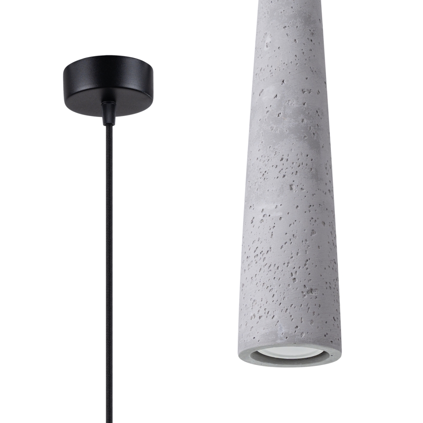 Suspension filaire ELECTRA 1xGU10/10W/230V béton/gris
