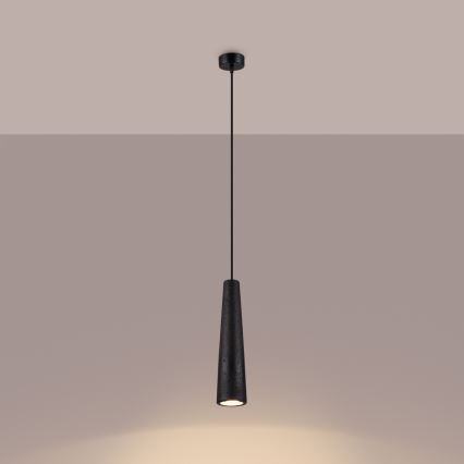 Suspension filaire ELECTRA 1xGU10/10W/230V béton/noir