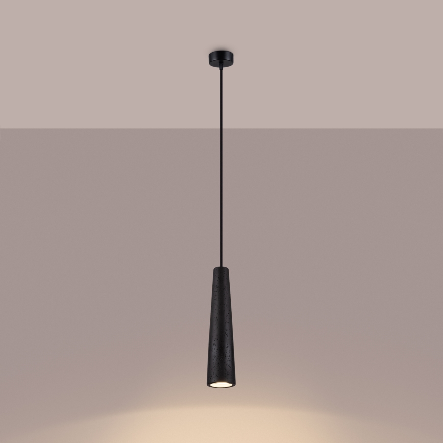 Suspension filaire ELECTRA 1xGU10/10W/230V béton/noir