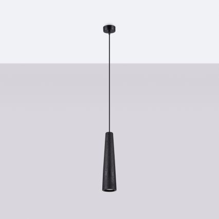Suspension filaire ELECTRA 1xGU10/10W/230V béton/noir