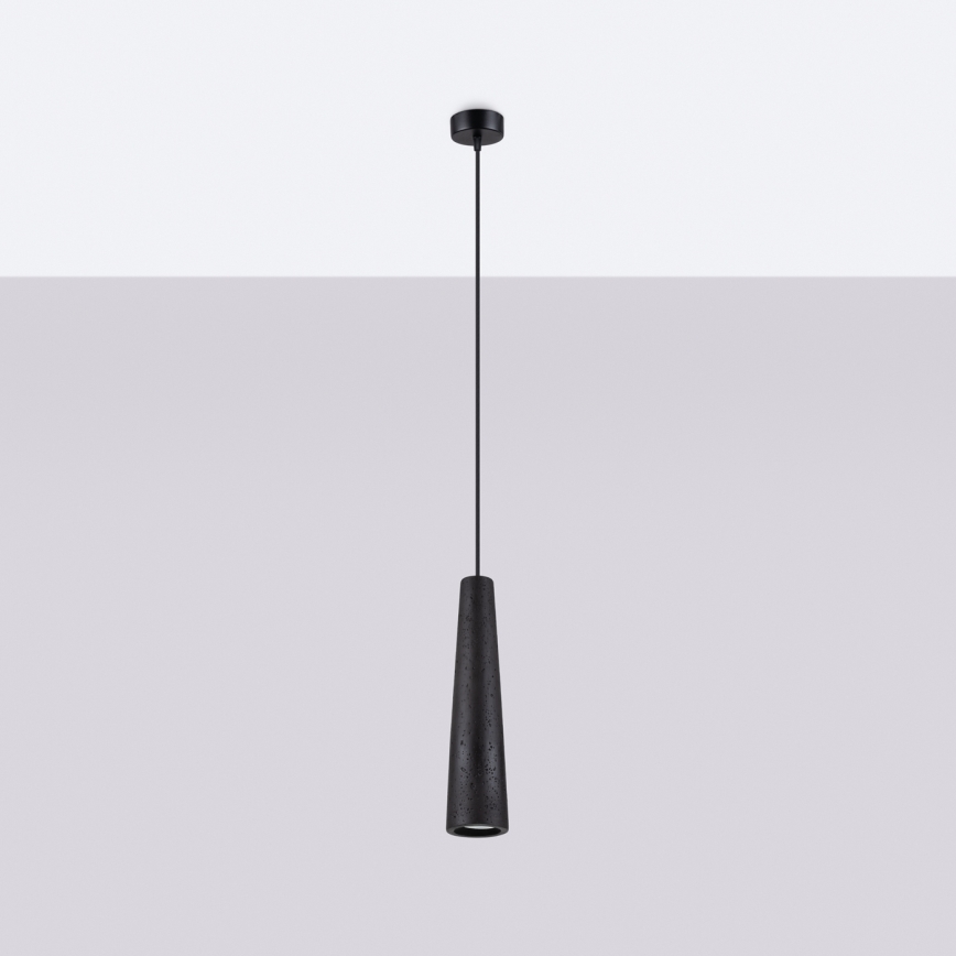 Suspension filaire ELECTRA 1xGU10/10W/230V béton/noir