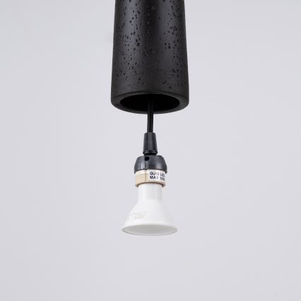 Suspension filaire ELECTRA 1xGU10/10W/230V béton/noir