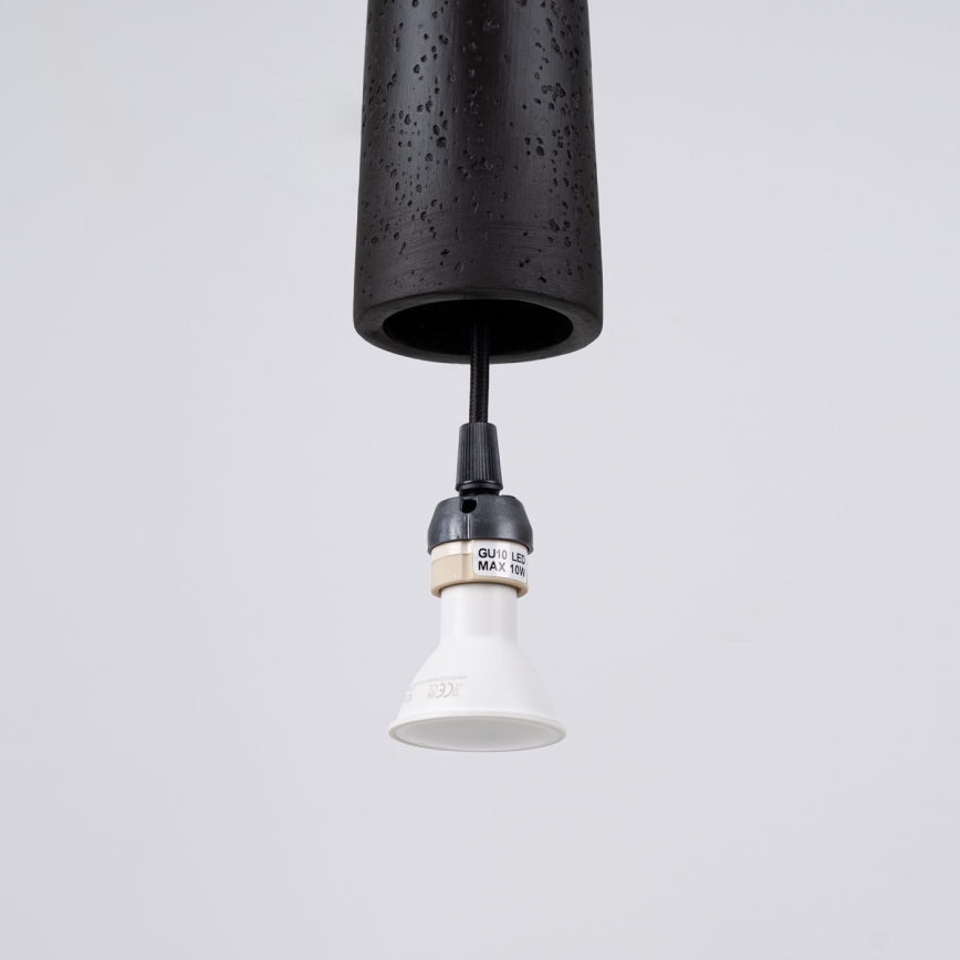 Suspension filaire ELECTRA 1xGU10/10W/230V béton/noir