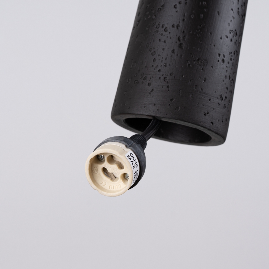 Suspension filaire ELECTRA 1xGU10/10W/230V béton/noir