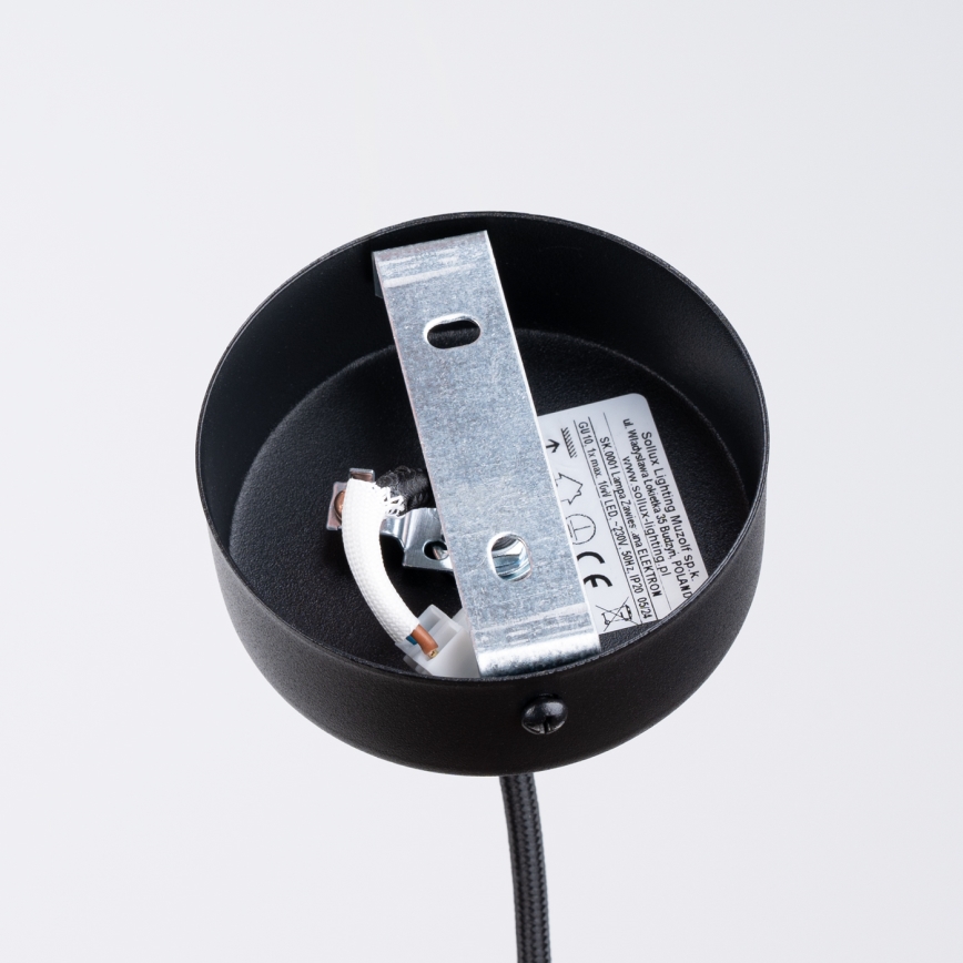 Suspension filaire ELECTRA 1xGU10/10W/230V béton/noir