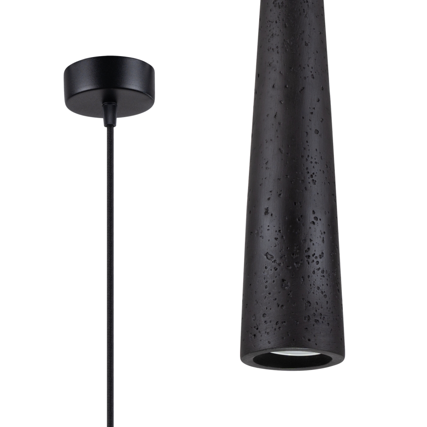 Suspension filaire ELECTRA 1xGU10/10W/230V béton/noir