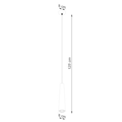 Suspension filaire ELECTRA 1xGU10/10W/230V béton/noir