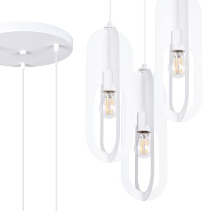 Suspension filaire NICUS 3xE27/15W/230V blanc