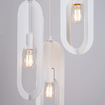 Suspension filaire NICUS 3xE27/15W/230V blanc