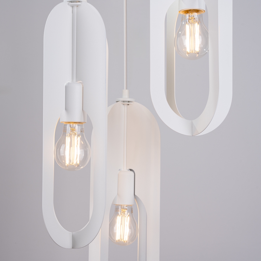 Suspension filaire NICUS 3xE27/15W/230V blanc