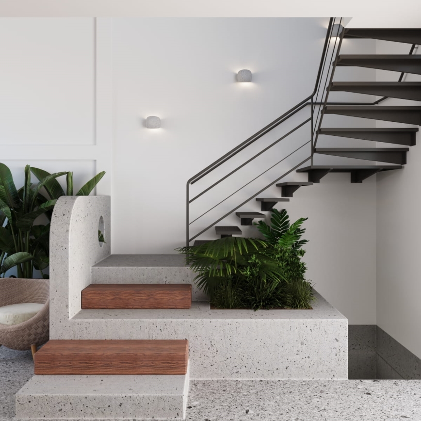 Applique murale GLOBE 2xG9/8W/230V béton/gris