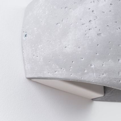 Applique murale GLOBE 2xG9/8W/230V béton/gris