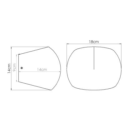 Applique murale GLOBE 2xG9/8W/230V béton/gris