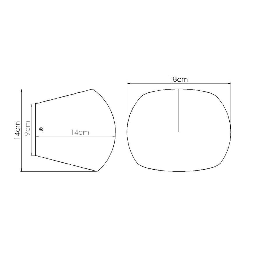 Applique murale GLOBE 2xG9/8W/230V béton/gris