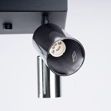 Spot WINX 4xGU10/10W/230V noir/chrome brillant