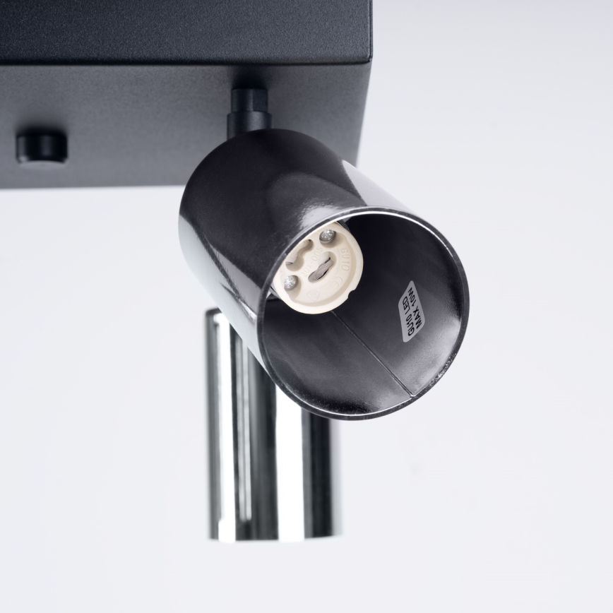 Spot WINX 4xGU10/10W/230V noir/chrome brillant