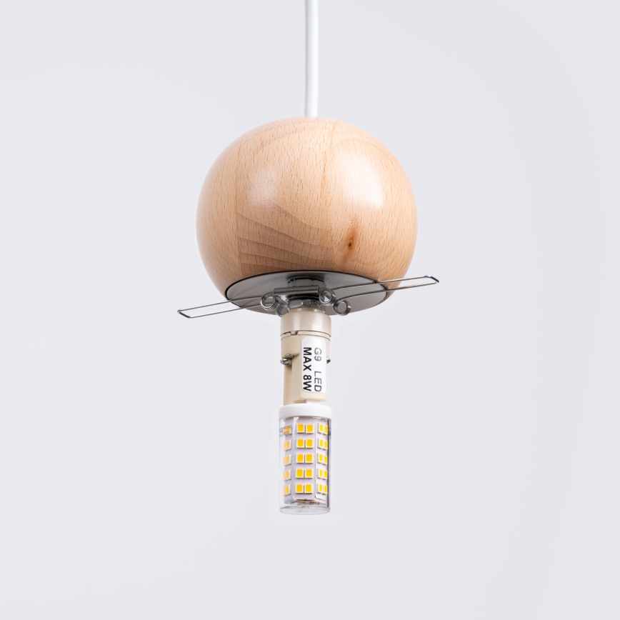 Suspension filaire PEKKA 1xG9/8W/230V blanc