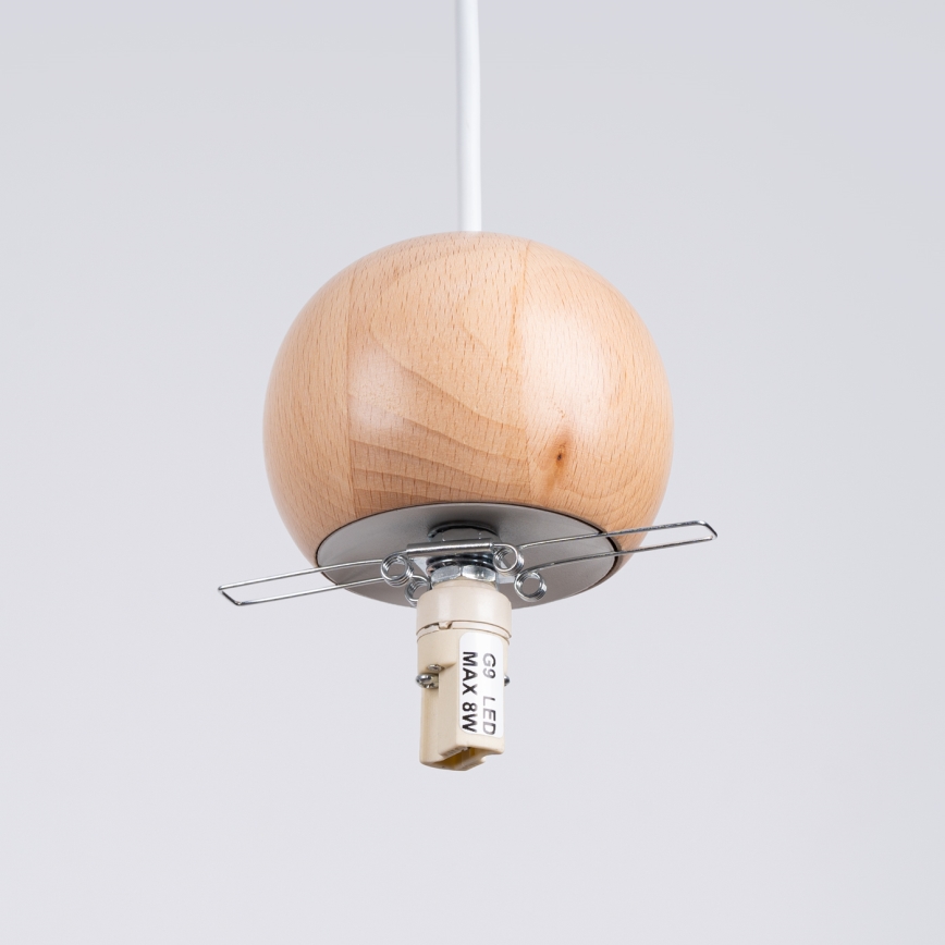 Suspension filaire PEKKA 1xG9/8W/230V blanc