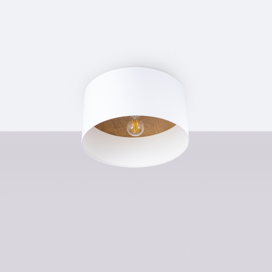Plafonnier TELESTO 1xE27/15W/230V d. 35 cm blanc/beige