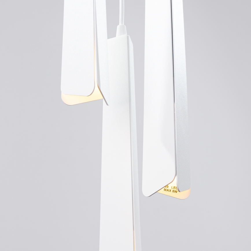 Suspension filaire PRYSM 3xG9/8W/230V blanc