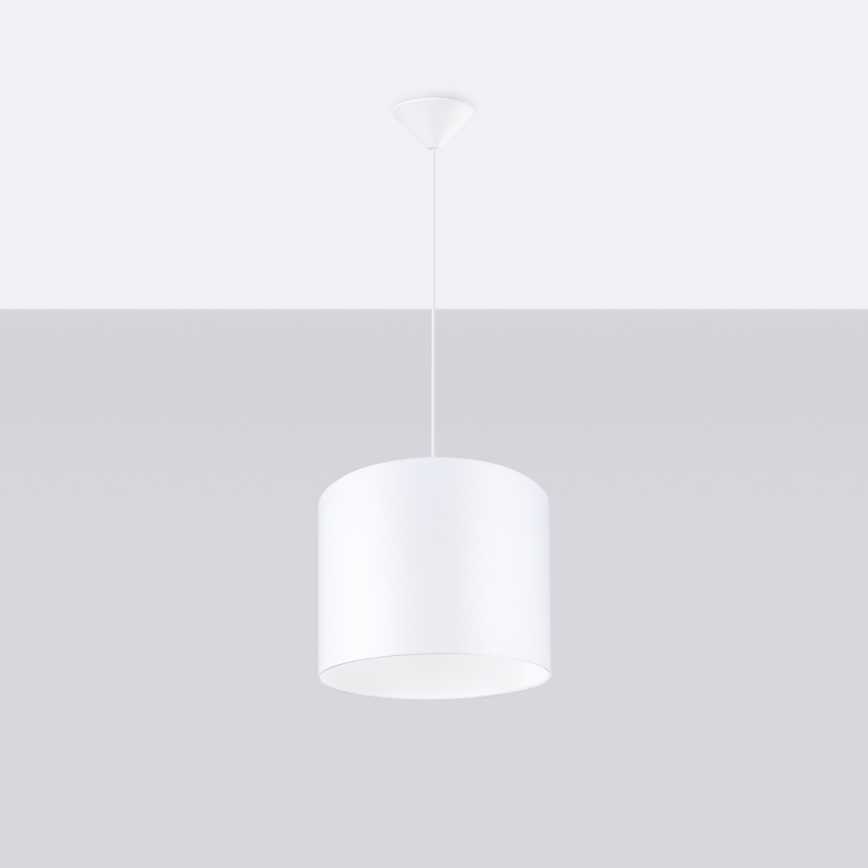 Suspension filaire NOVA 1xE27/15W/230V d. 30 cm blanc