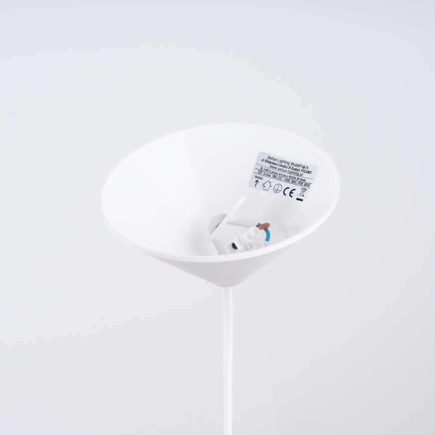 Suspension filaire NOVA 1xE27/15W/230V d. 30 cm blanc
