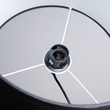 Suspension filaire NOVA 1xE27/15W/230V d. 30 cm noir