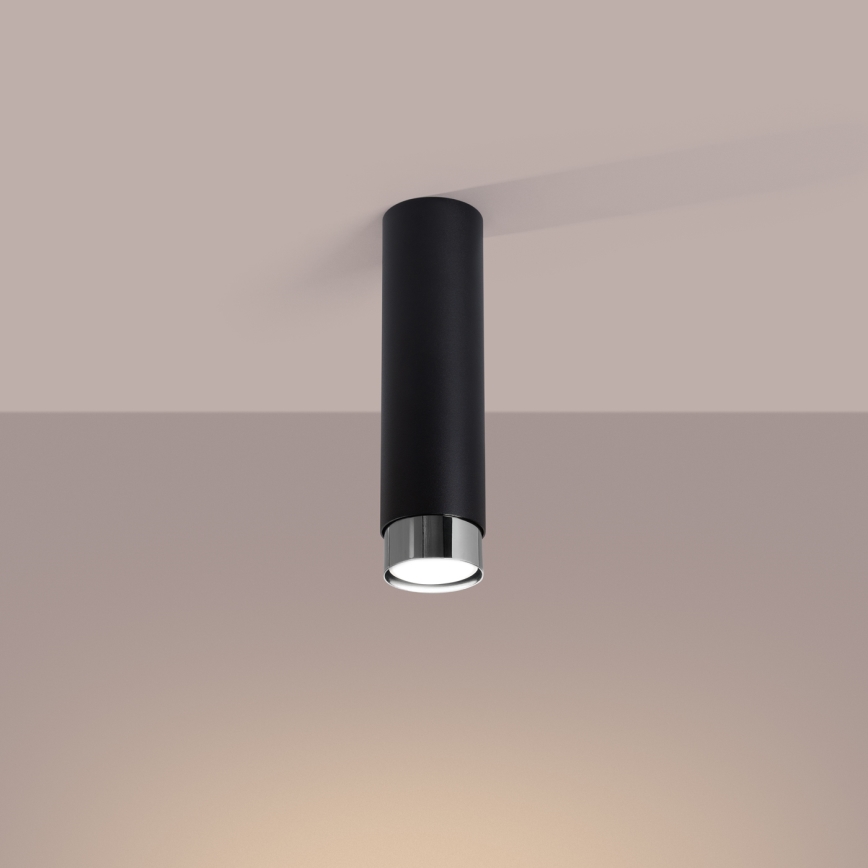 Spot NERO 1xGU10/10W/230V 22,5 cm noir/chrome brillant