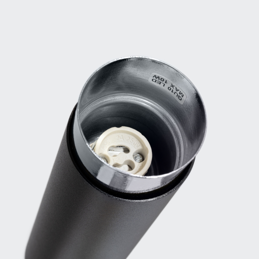 Spot NERO 1xGU10/10W/230V 22,5 cm noir/chrome brillant
