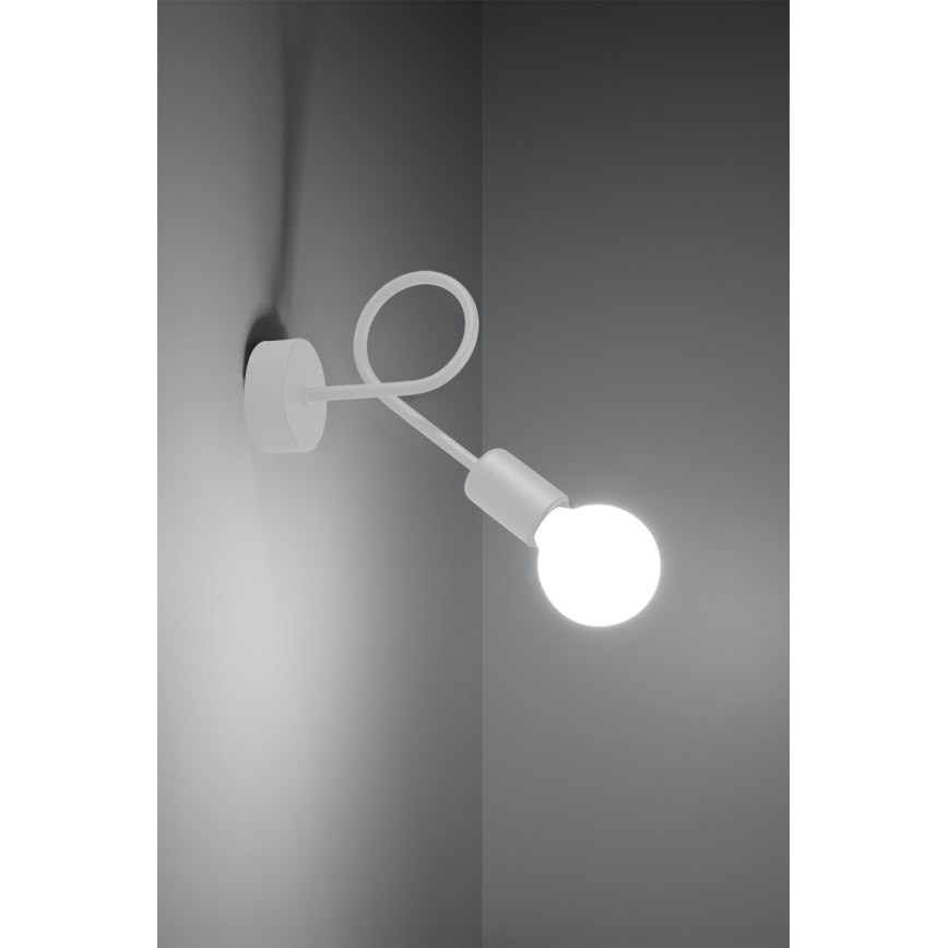 Applique murale LOOP 1xE27/15W/230V blanc