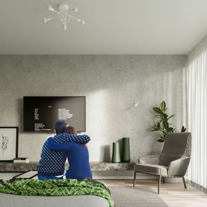 Applique murale LOOP 1xE27/15W/230V blanc