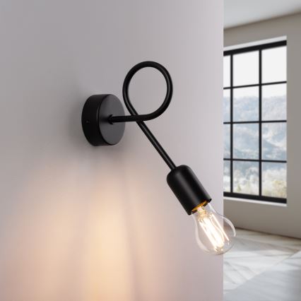 Applique murale LOOP 1xE27/15W/230V noir