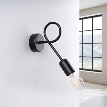 Applique murale LOOP 1xE27/15W/230V noir