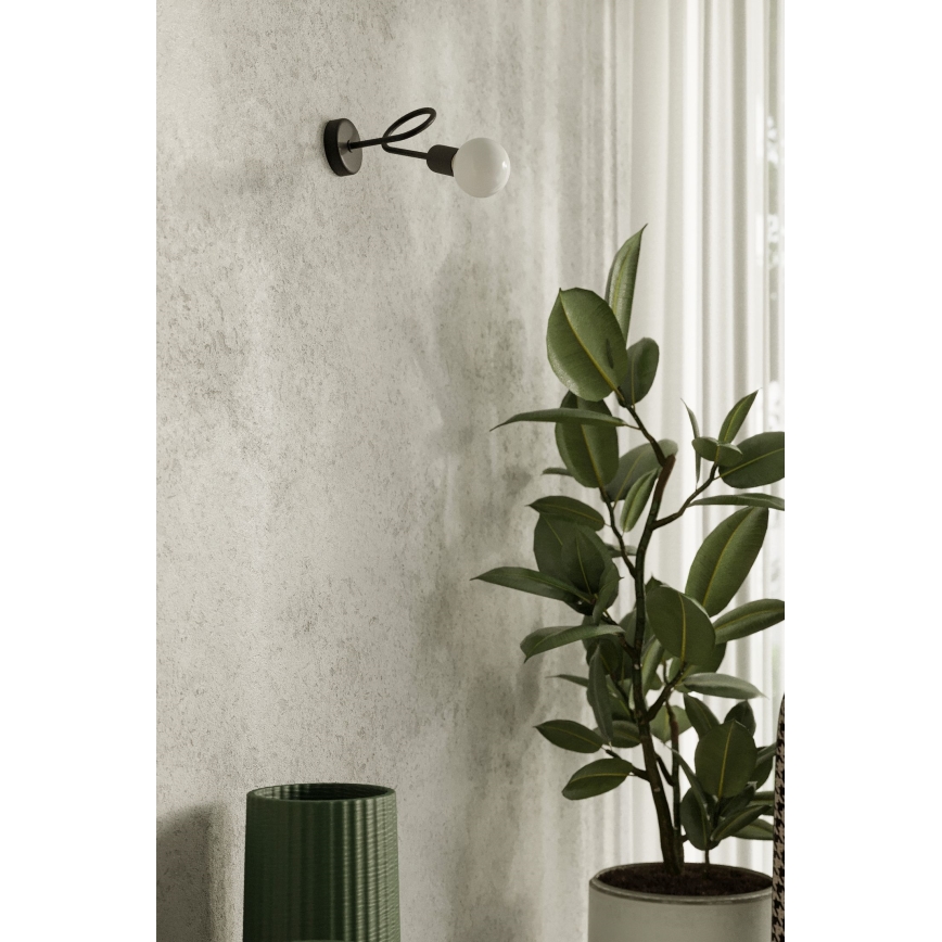 Applique murale LOOP 1xE27/15W/230V noir