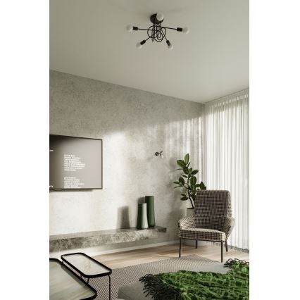 Applique murale LOOP 1xE27/15W/230V noir