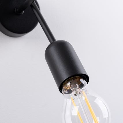 Applique murale LOOP 1xE27/15W/230V noir