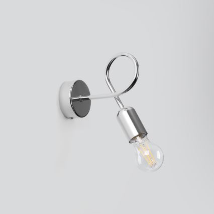 Applique murale LOOP 1xE27/15W/230V chrome brillant