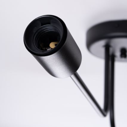Plafonnier VECTOR 4xE27/15W/230V noir