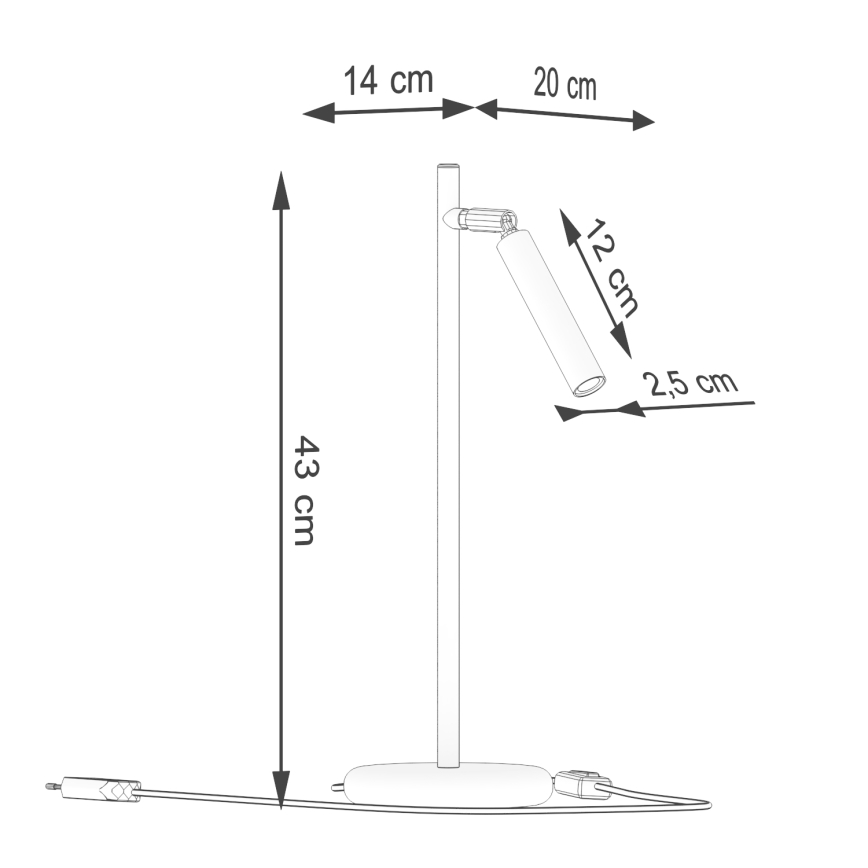 Lampe de table PASTELO 1xG9/8W/230V doré