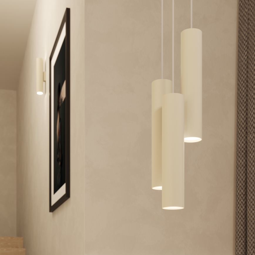 Suspension filaire LAGOS 1xGU10/10W/230V crème