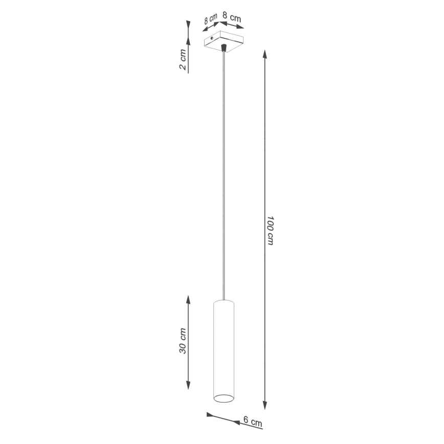 Suspension filaire LAGOS 1xGU10/10W/230V crème