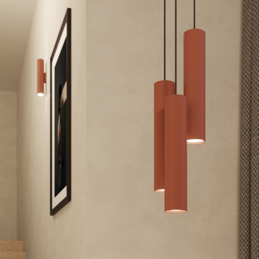 Suspension filaire LAGOS 1xGU10/10W/230V rouge