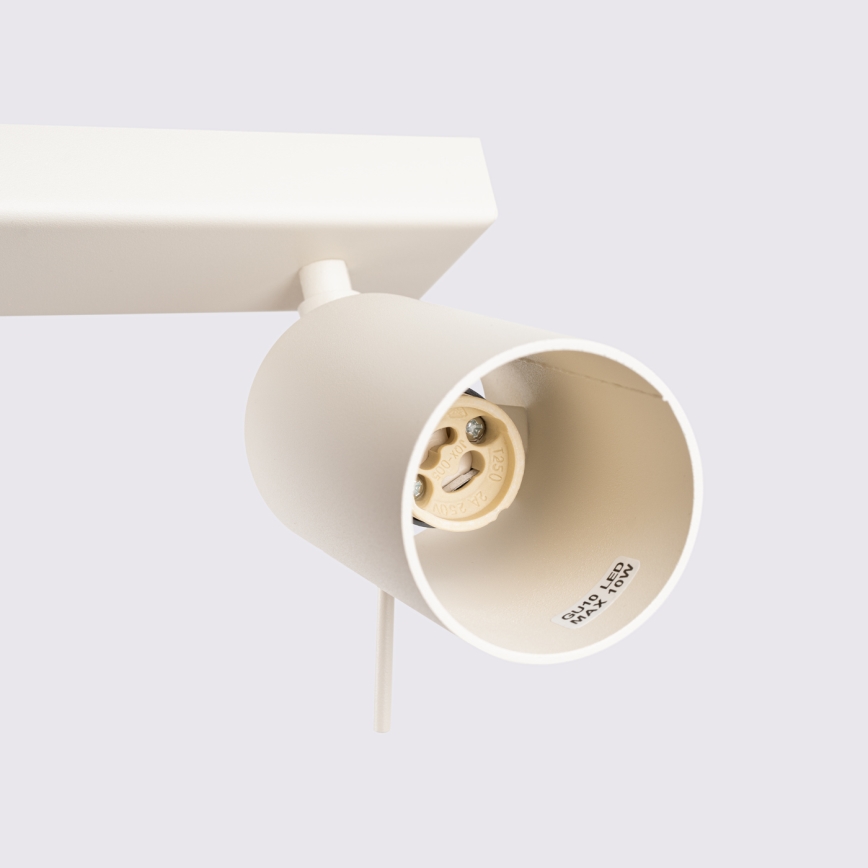 Spot RING 2xGU10/10W/230V crème