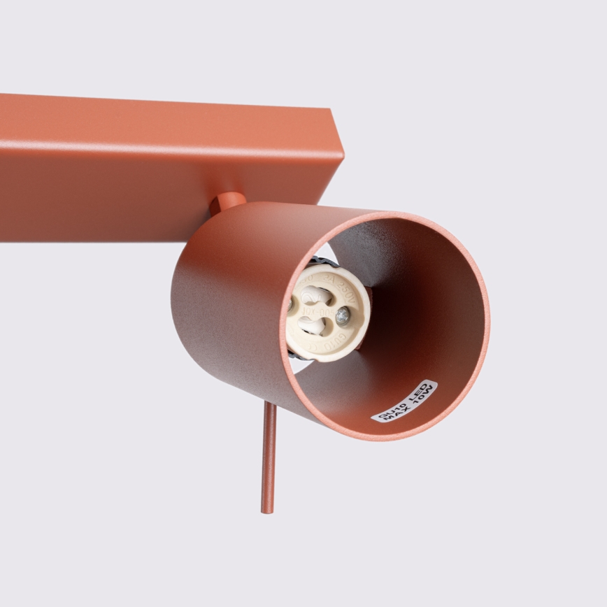 Spot RING 3xGU10/10W/230V rouge