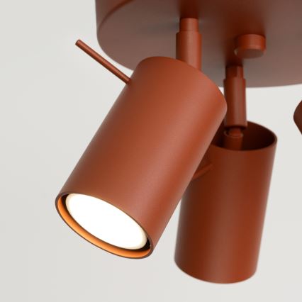 Spot RING 3xGU10/10W/230V rouge